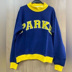 Parke Blue and Yellow Women's Sweatshirt